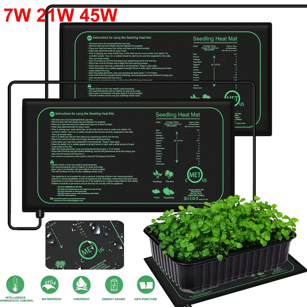 10/25/50 سنتيمتر الشتلات الحرا - مراجعة Seedling Heat Mat وسعره